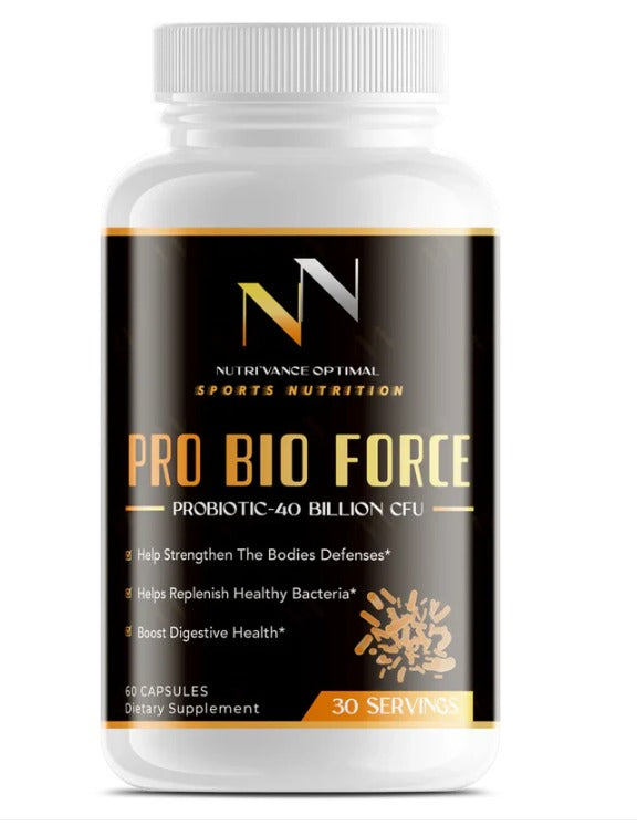 PRO BIO FORCE™ – 40 Billion CFU Probiotic for Gut Health, Immune Support & Athletic Performance