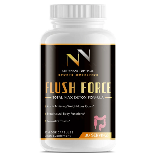 FLUSH FORCE™ – 11-Herb Detox Cleanse for Gut Health, Toxin Removal & Immune Support Nutri`Vance Optimal Sports Nutrition