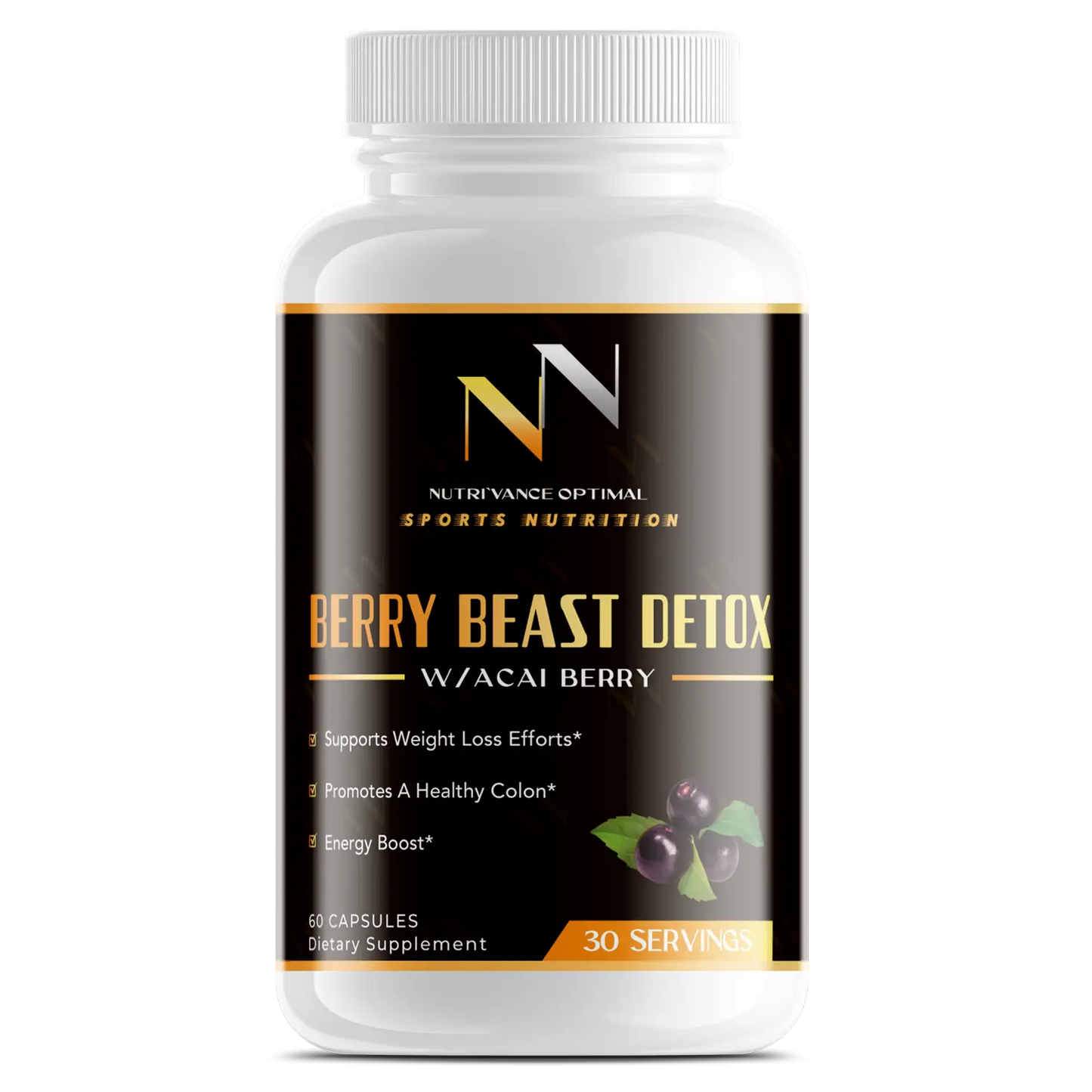 Berry Beast Detox™ – Full-Body Cleanse for Energy, Appetite Control & Antioxidant Power Nutri`Vance Optimal Sports Nutrition