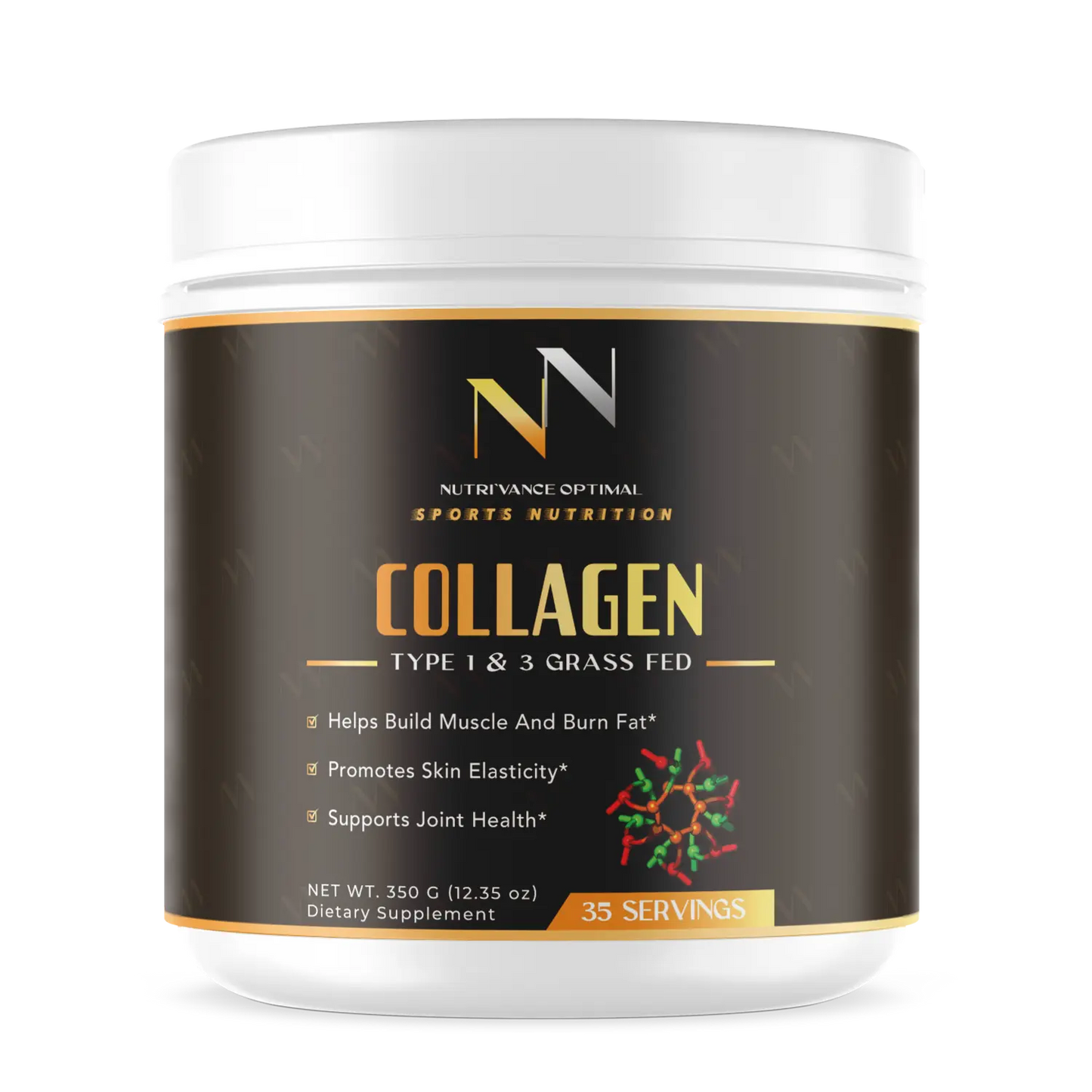 GRASS-FED COLLAGEN PEPTIDES™ – Type I & III Collagen for Skin, Joints, Hair & Gut Health Nutri`Vance Optimal Sports Nutrition