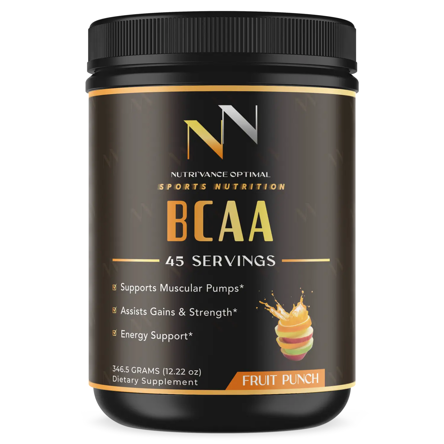BCAA XTREME RECOVERY™ – Clinical-Grade Post-Workout Muscle Fuel (Fruit Punch) Nutri`Vance Optimal Sports Nutrition
