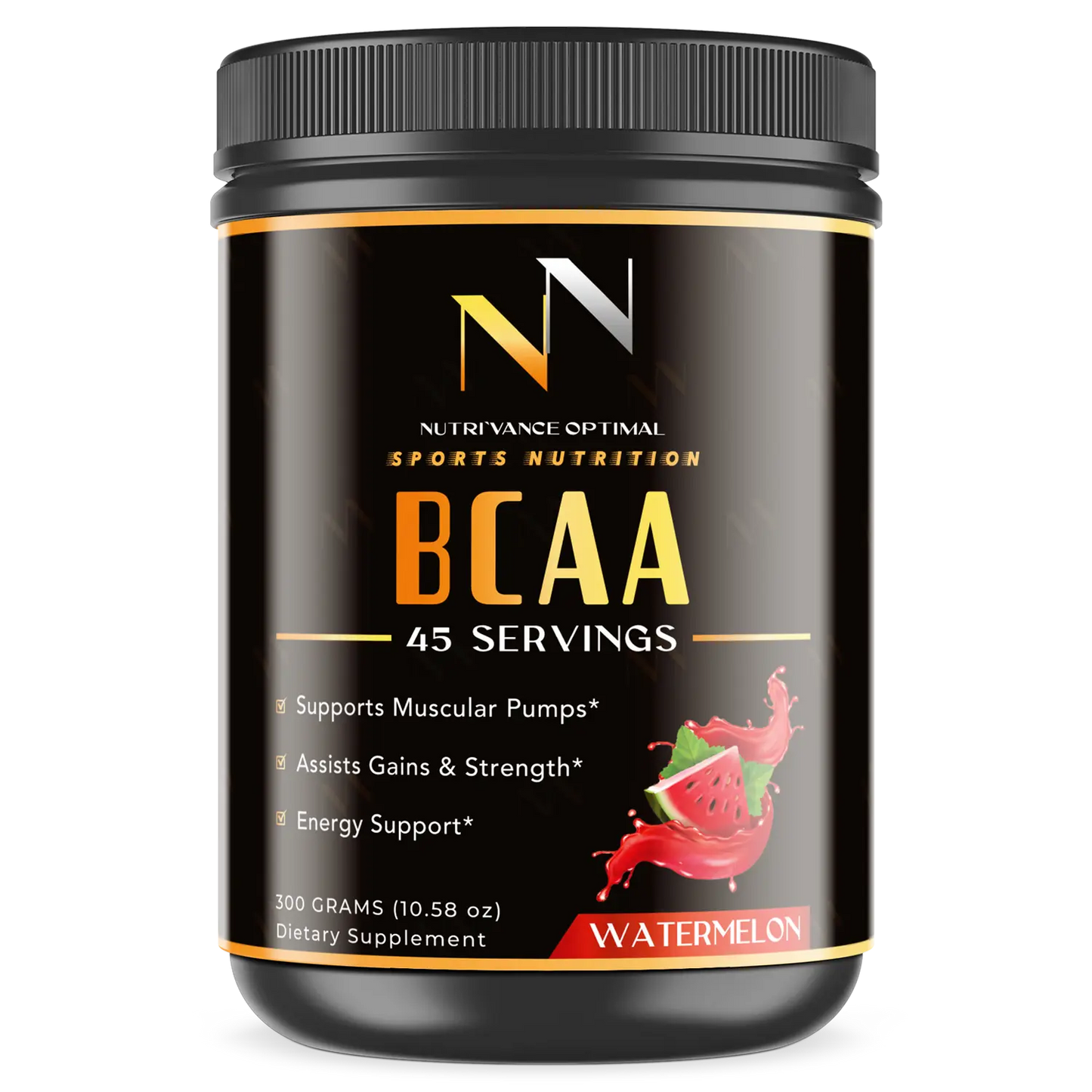 BCAA XTREME RECOVERY™ – Clinical-Grade Post-Workout Muscle Fuel (Watermelon) Nutri`Vance Optimal Sports Nutrition