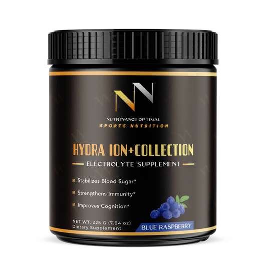 HYDRA ION + COLLECTION™ – Electrolyte + Superfood Blend for Hydration, Immunity & Performance Nutri`Vance Optimal Sports Nutrition