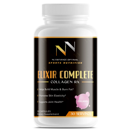 ELIXIR COMPLETE™ – Grass-Fed Collagen Peptides for Skin Firmness, Joint Comfort & Lean Muscle Support Nutri`Vance Optimal Sports Nutrition