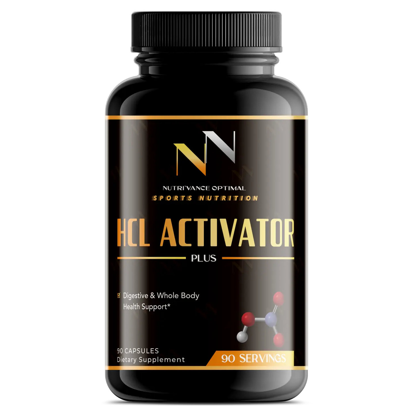 HCL ACTIVATOR PLUS™ – Medical-Grade Digestive Support for Stomach Acid Balance & Nutrient Absorption Nutri`Vance Optimal Sports Nutrition