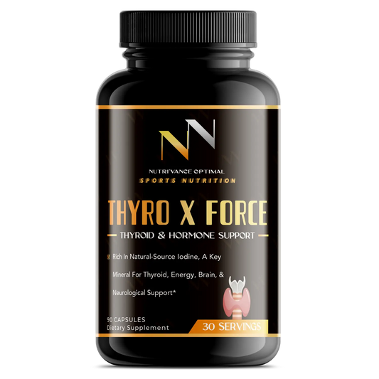 THYRO X FORCE™ – Medical-Grade Thyroid & Hormone Support with Multi-Marine Botanicals Nutri`Vance Optimal Sports Nutrition