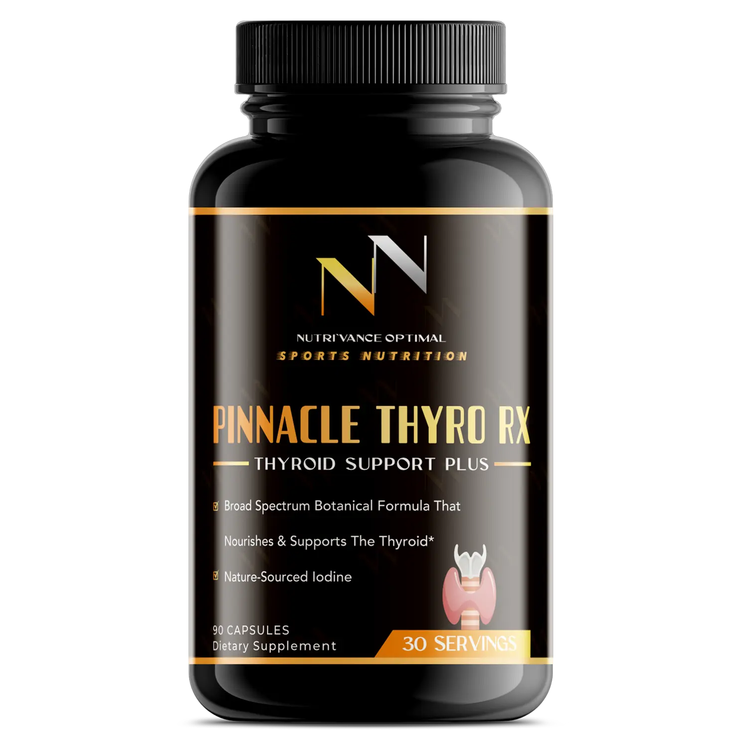 PINNACLE THYRO RX™ – Medical-Grade Thyroid, Metabolism & Inflammation Support Nutri`Vance Optimal Sports Nutrition