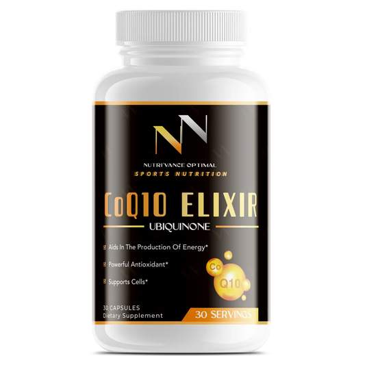 CoQ10 ELIXIR™ – Ubiquinone Cellular Energy, Heart Health & Antioxidant Defense Nutri`Vance Optimal Sports Nutrition