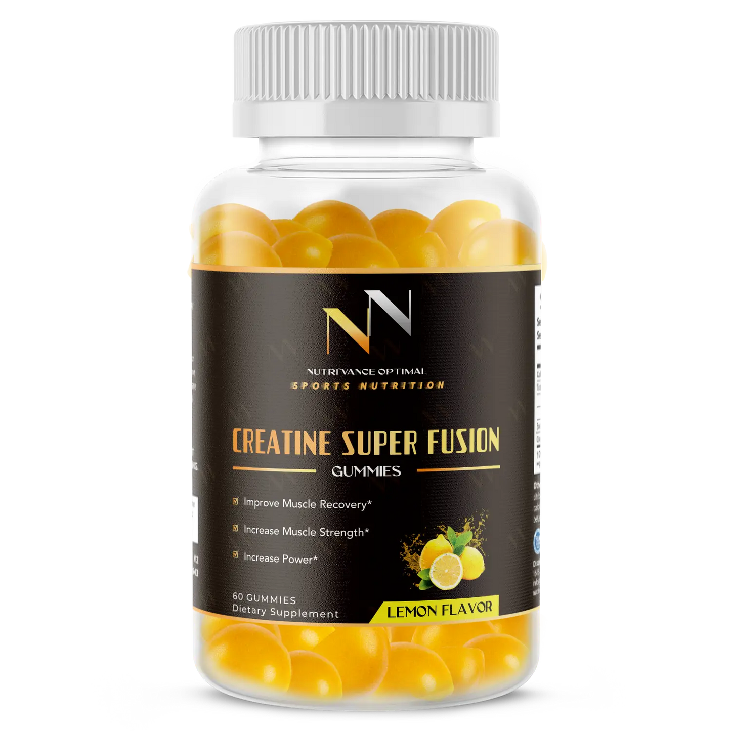 CREATINE SUPER FUSION™ – Daily Muscle Support in a Clean, Convenient Gummy Format Nutri`Vance Optimal Sports Nutrition