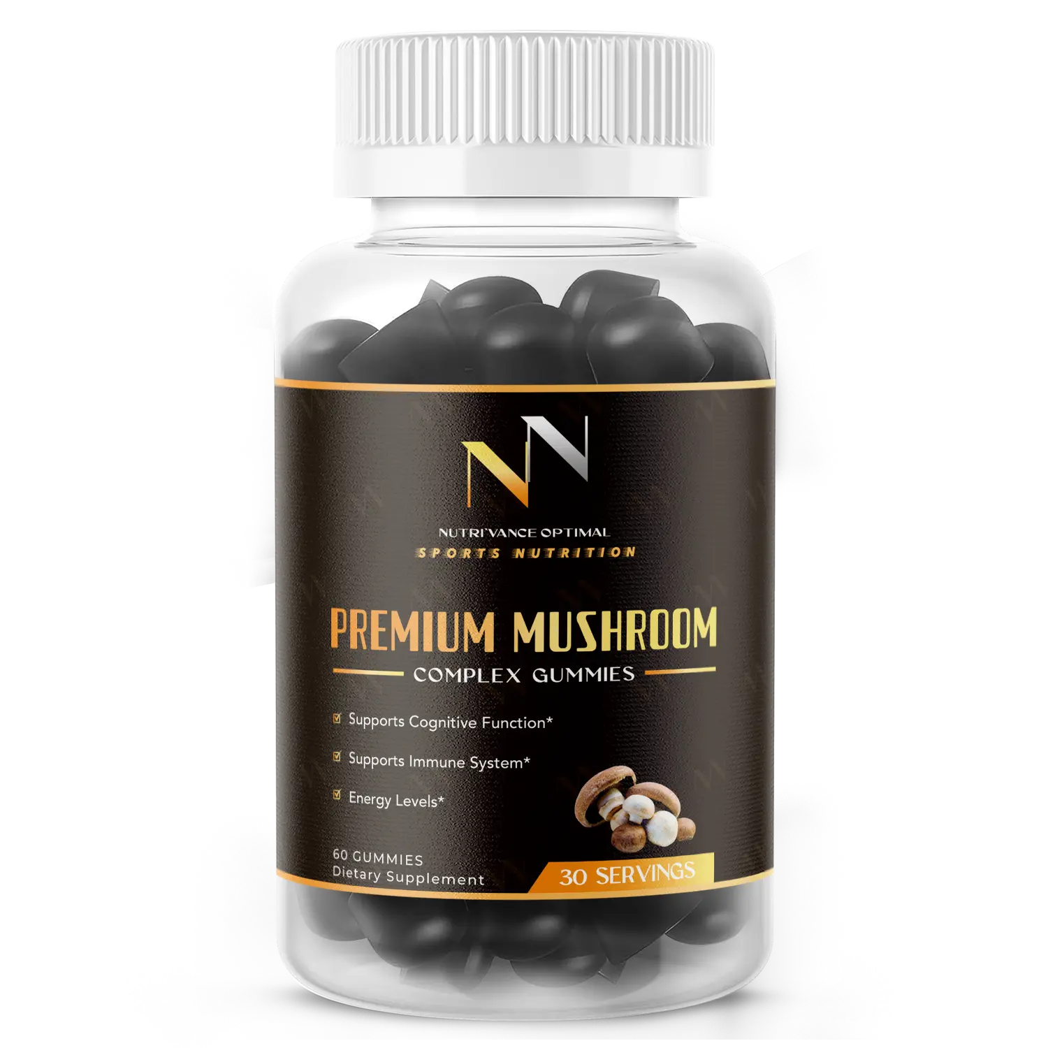 PREMIUM MUSHROOM™ – Nature’s Power in Every Bite 14 Functional Mushrooms • Vegan-Friendly • Naturally Flavored Gummies Nutri`Vance Optimal Sports Nutrition