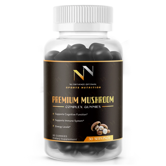 PREMIUM MUSHROOM™ – Nature’s Power in Every Bite 14 Functional Mushrooms • Vegan-Friendly • Naturally Flavored Gummies Nutri`Vance Optimal Sports Nutrition