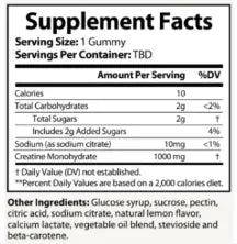 CREATINE SUPER FUSION™ – Daily Muscle Support in a Clean, Convenient Gummy Format Nutri`Vance Optimal Sports Nutrition