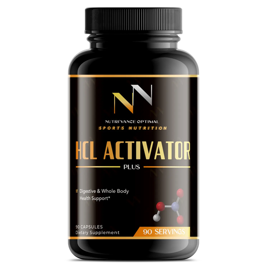 HCL ACTIVATOR PLUS™ – Medical-Grade Digestive Support for Stomach Acid Balance & Nutrient Absorption Nutri`Vance Optimal Sports Nutrition