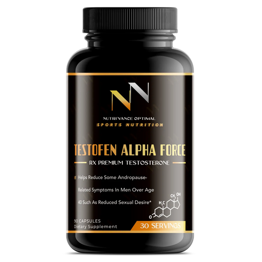 TESTOFEN ALPHA FORCE™ – Medical-Grade Testosterone Support for Vitality, Libido & Andropause Relief Nutri`Vance Optimal Sports Nutrition
